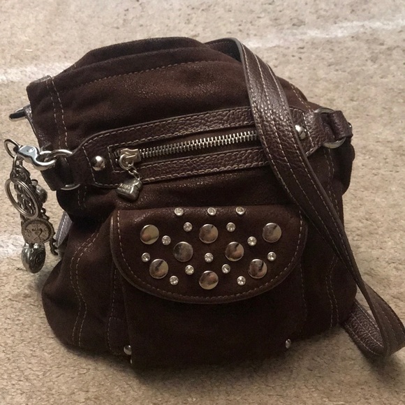 Brown embellished crossbody - Picture 3 of 7